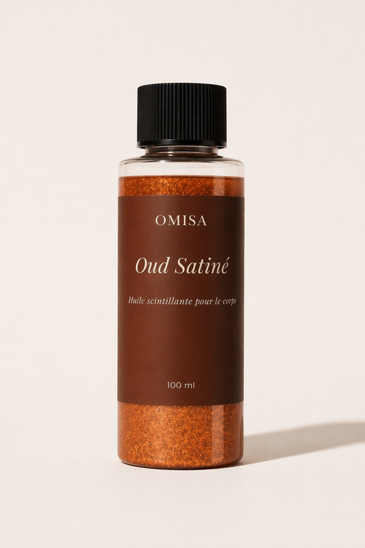 Oud Satiné - Huile scintillante pour le corps
