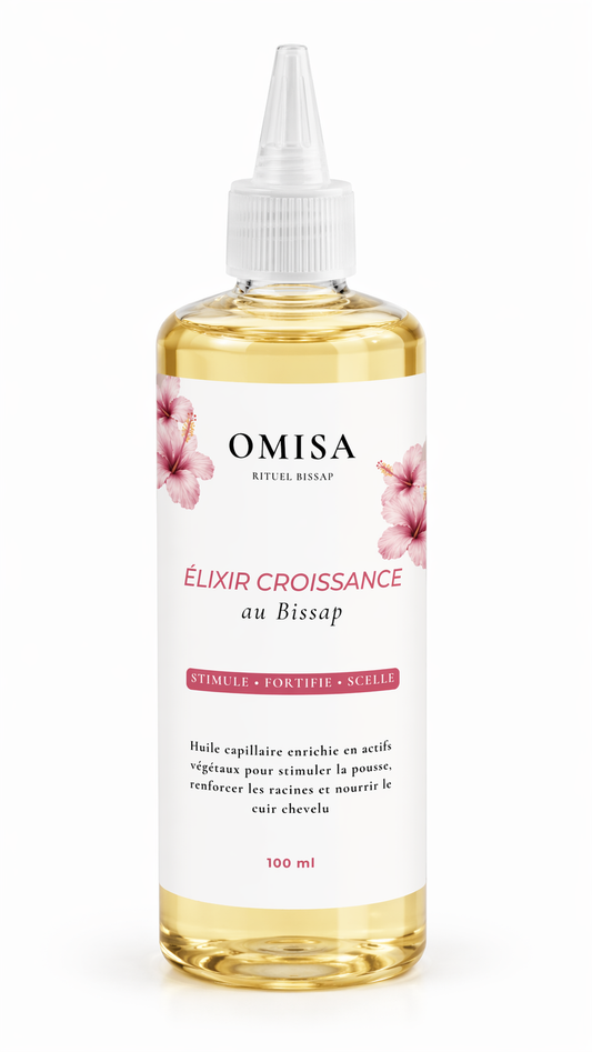Élixir Croissance au Bissap - Huile capillaire