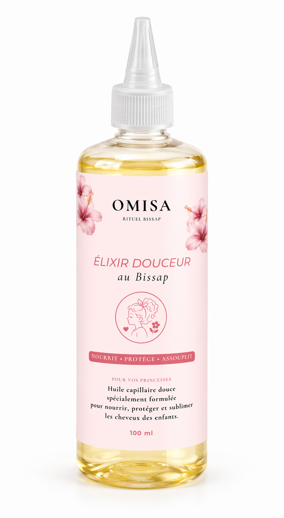 Élixir Douceur au Bissap — Huile capillaire ENFANTS